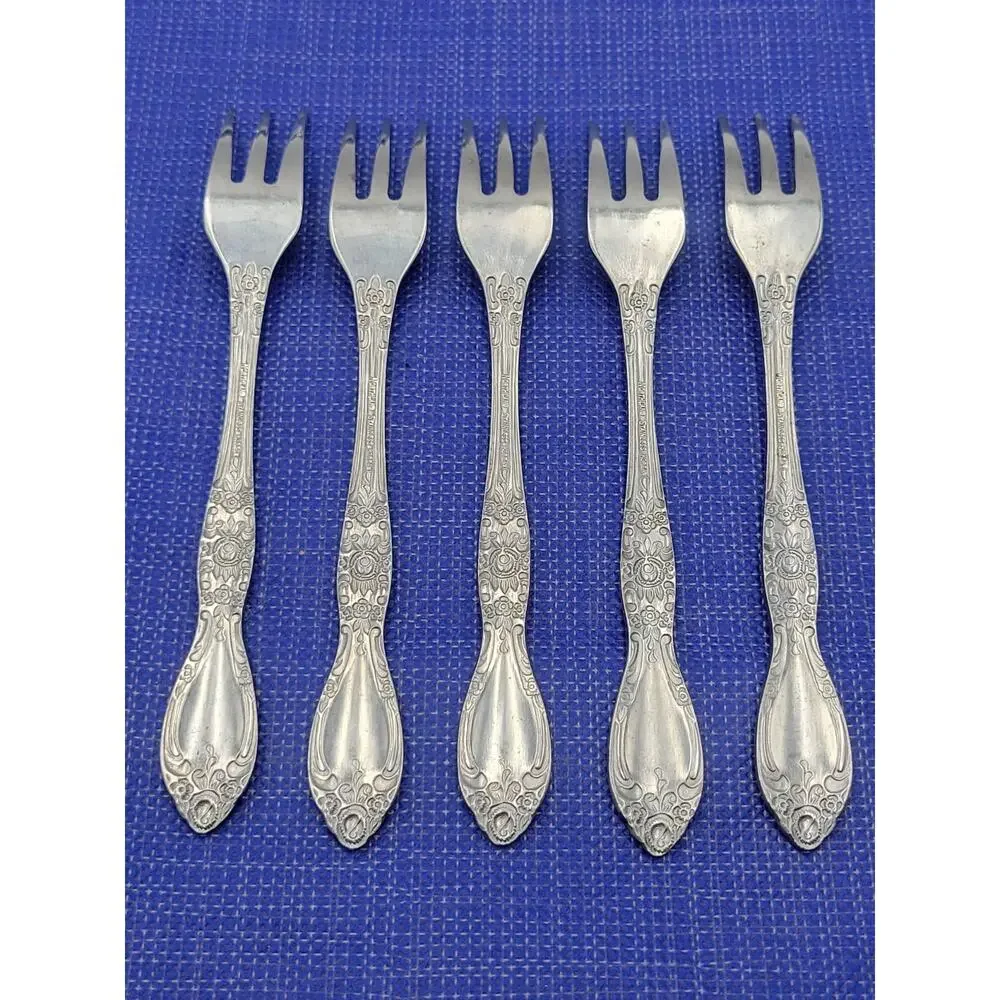 Northland Korea Stainless Carolina Set 5 Cocktail Forks 5.3/8